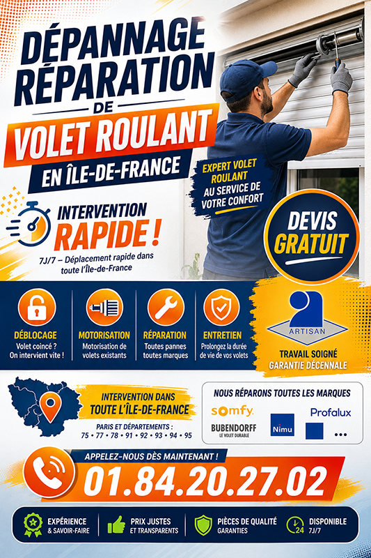 Depannage Volet Roulant La Queue en Brie